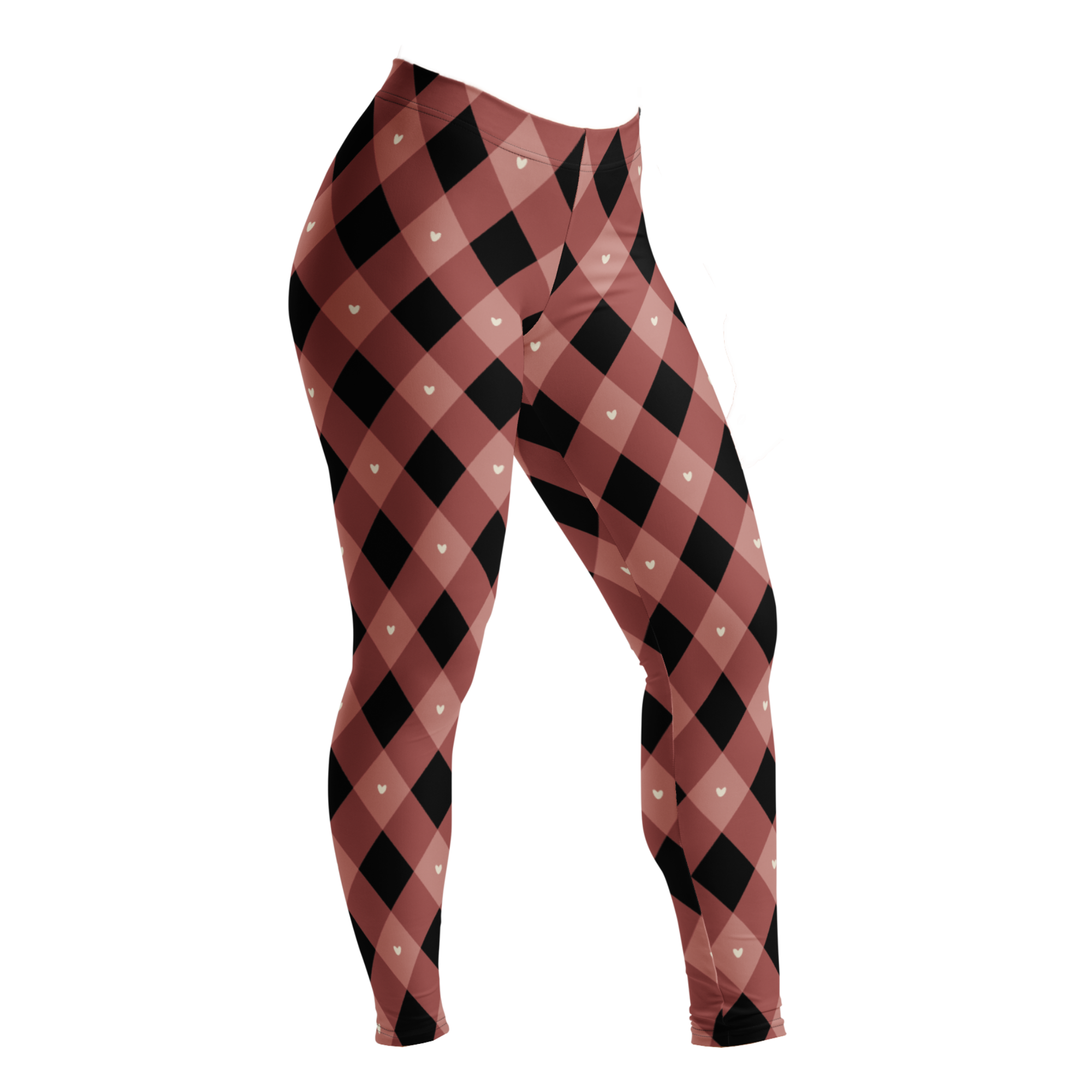 Leggings QUEEN OF HEARTS - Rose poudré 