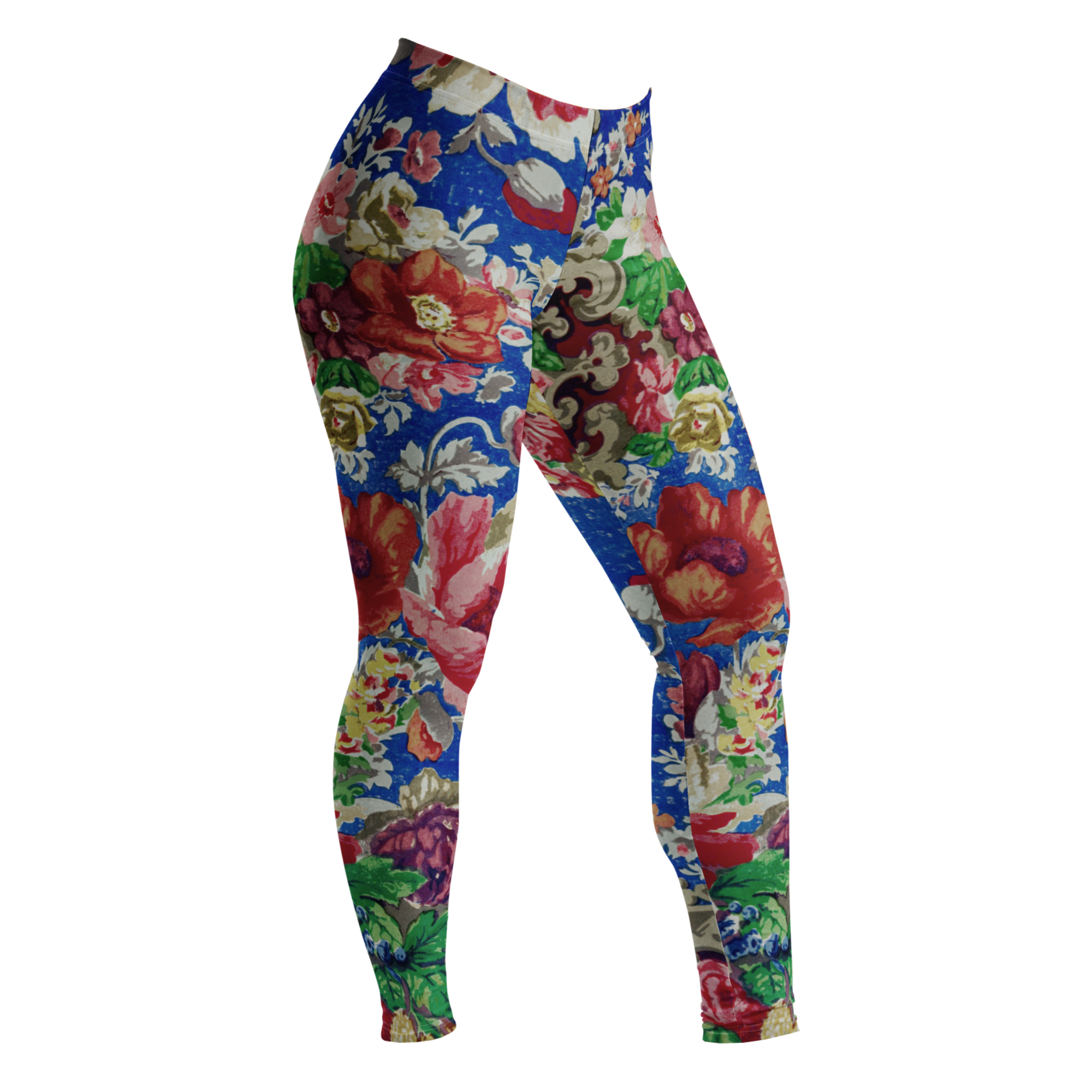 VINTAGE ROCOCO FLORAL Leggings