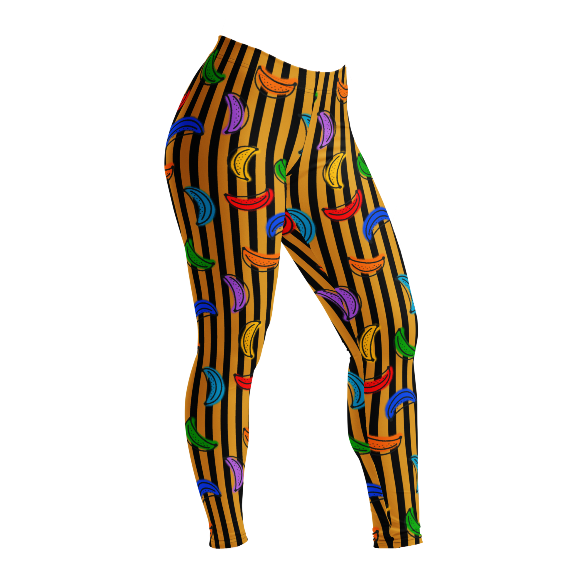 RAINBOW BANANA Leggings - 7 colors stripe available