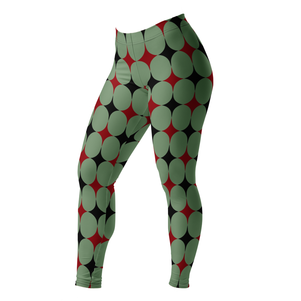 HARLEQUIN DIAMOND Leggings - OLIVGRÜN