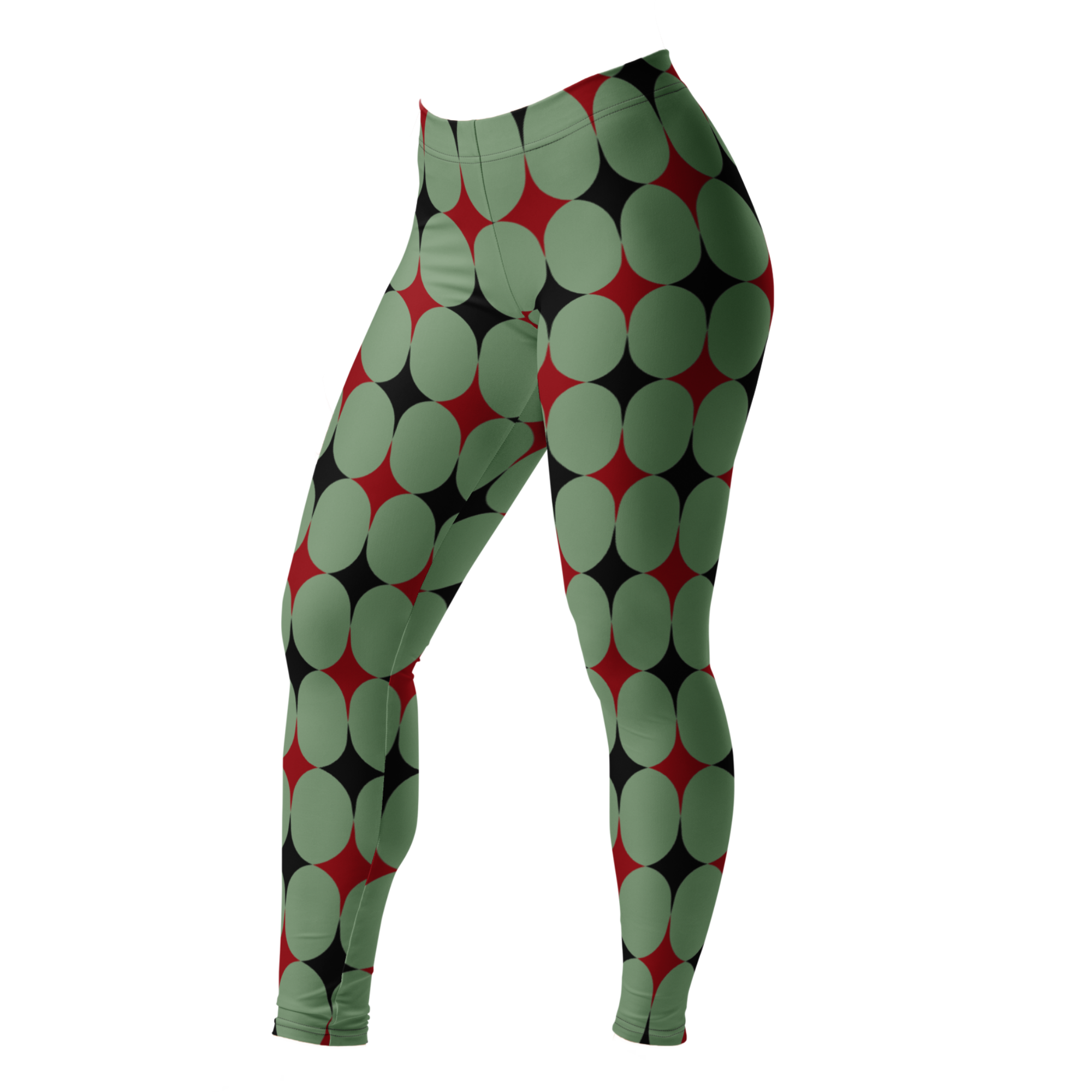 HARLEQUIN DIAMOND Leggings - OLIVGRÜN