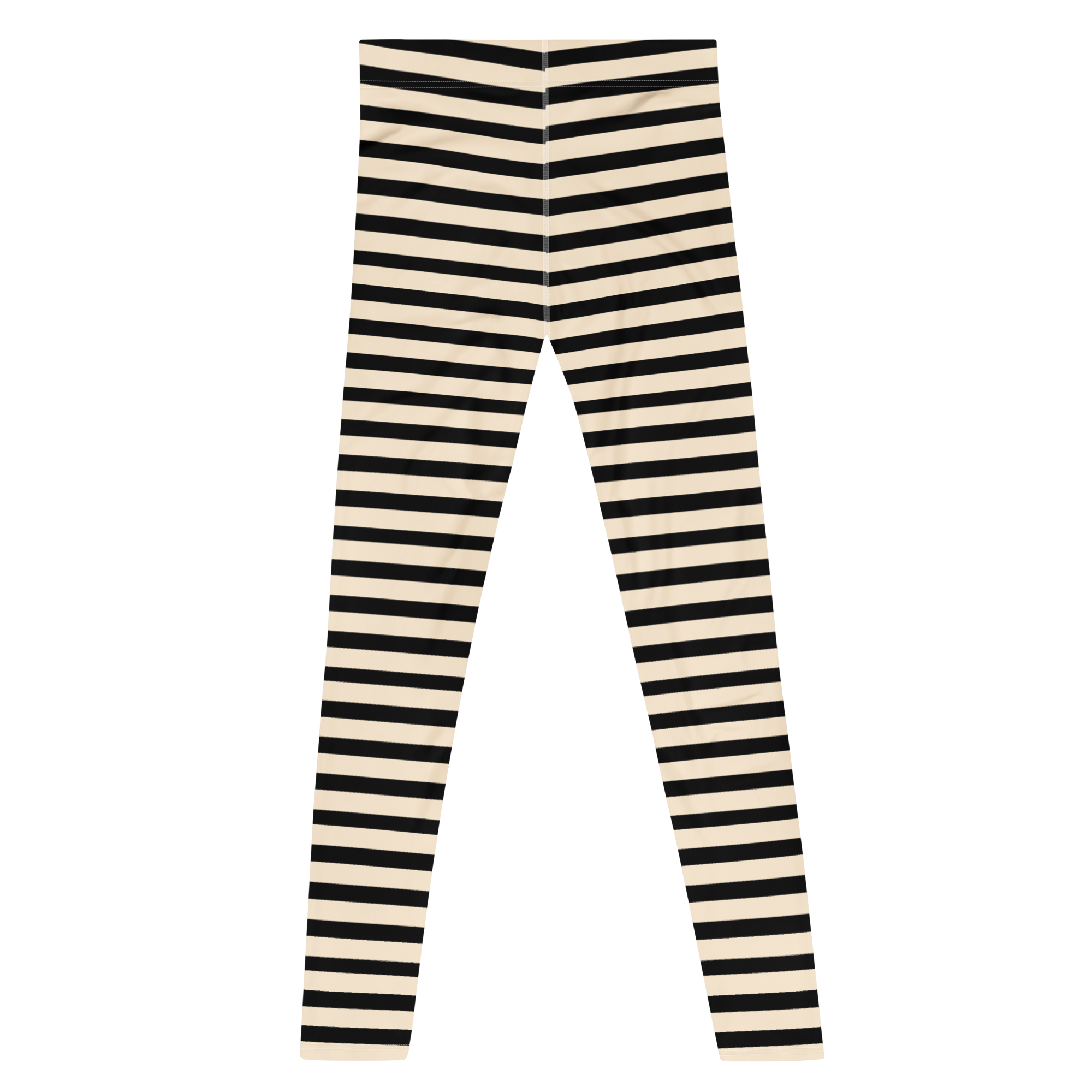 WICKED STRIPE MENS Leggings - BLACK + RUSTIC WHITE