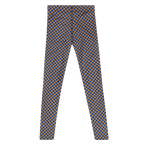 Leggings homme à carreaux vichy - Noir et beige 