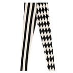 HARLEQUIN JESTER MENS Leggings - BLACK & WHITE