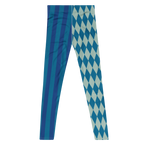 HARLEQUIN JESTER MENS Leggings - BLUE