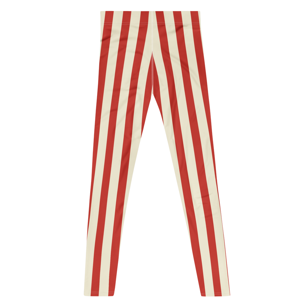 CIRCUS CIRCUS MENS Leggings - Red and Cream STRIPE