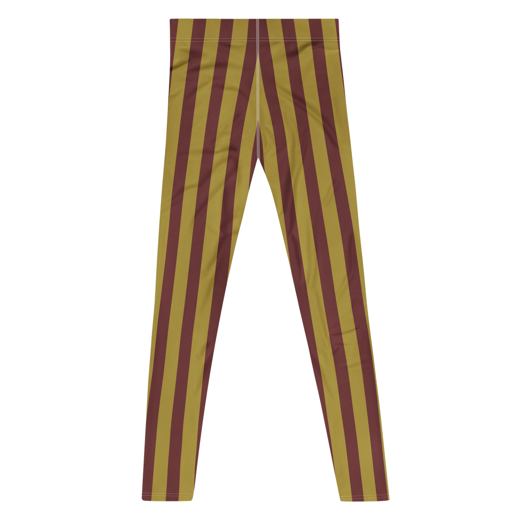 CIRCUS CIRCUS MENS Leggings - GOLD + BURGUNDY STRIPE