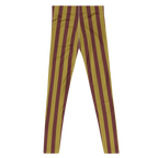 CIRCUS CIRCUS MENS Leggings - GOLD + BURGUNDY STRIPE