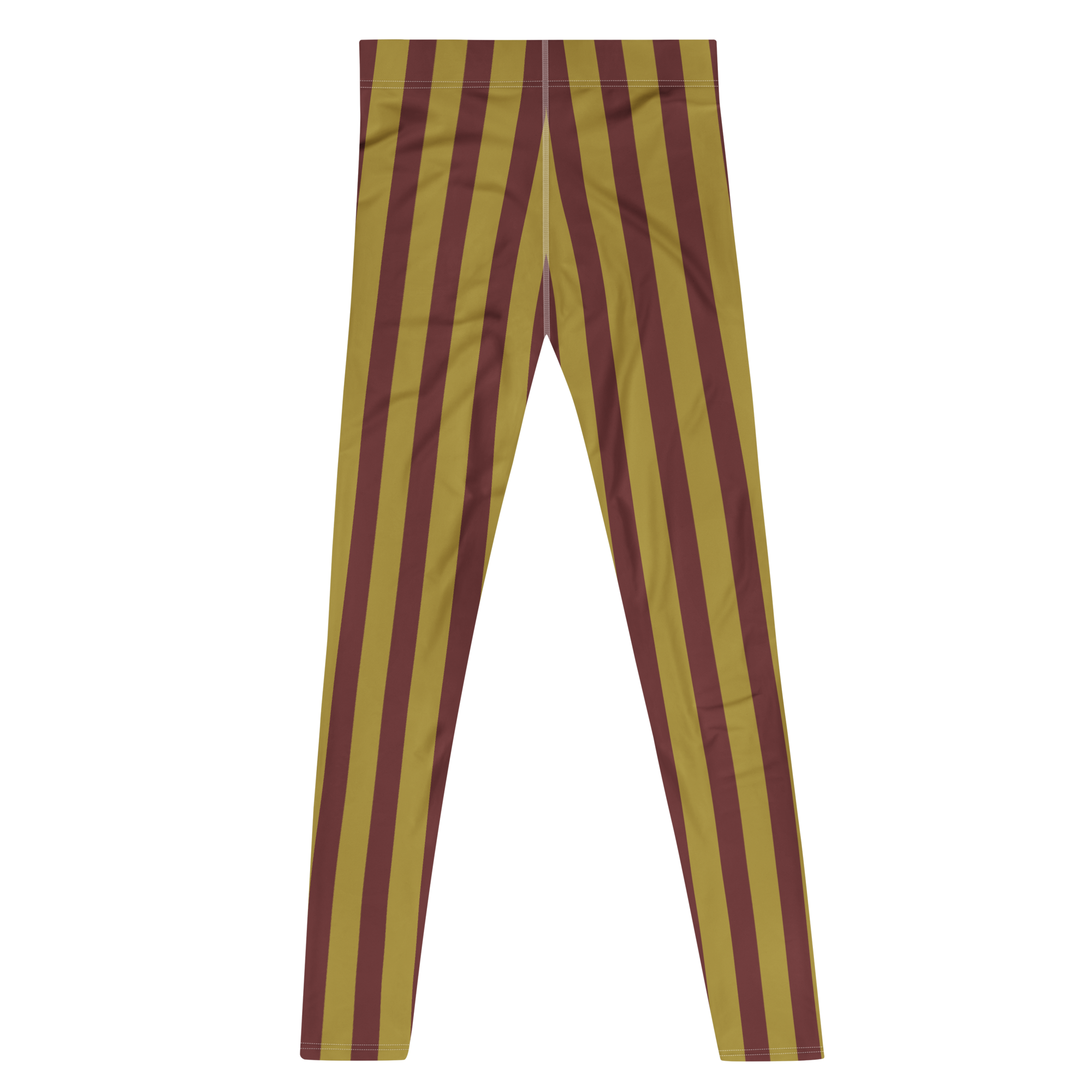 CIRCUS CIRCUS MENS Leggings - GOLD + BURGUNDY STRIPE