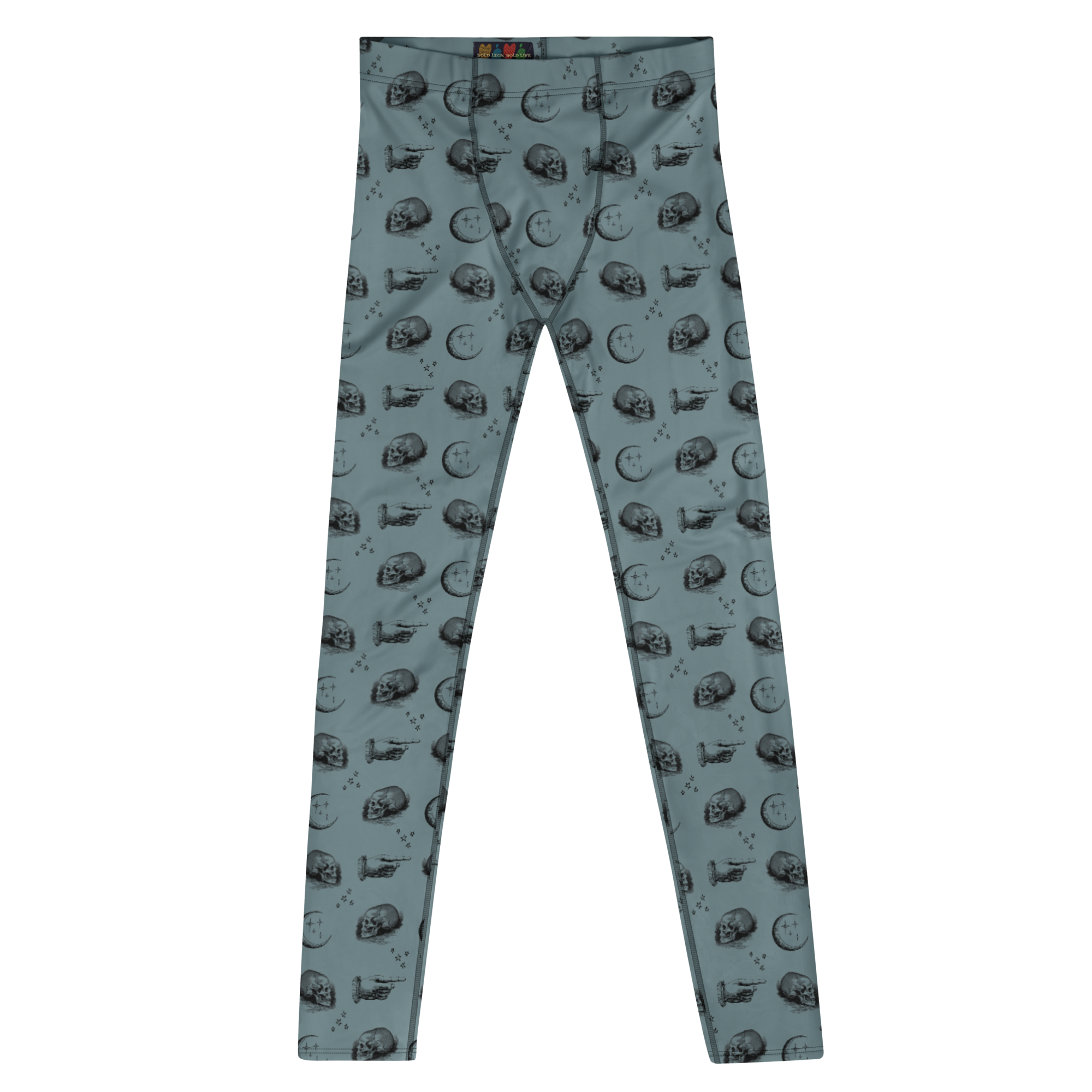 Leggings homme SKULL MOON - Bleu gris 