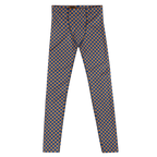 Leggings homme à carreaux vichy - Noir et beige 