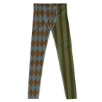 HARLEQUIN JESTER MENS Leggings - BROWN + AMY GREEN