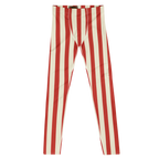 CIRCUS CIRCUS MENS Leggings - Red and Cream STRIPE