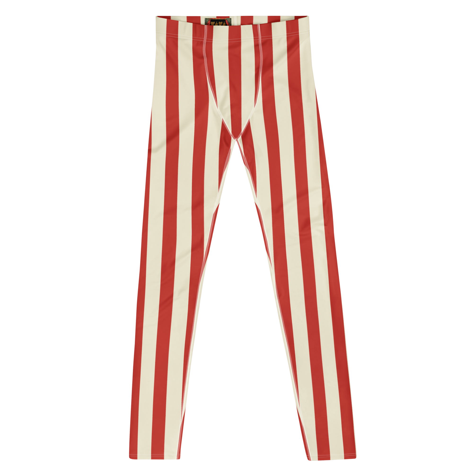 CIRCUS CIRCUS MENS Leggings - Red and Cream STRIPE