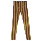 CIRCUS CIRCUS MENS Leggings - GOLD + BURGUNDY STRIPE