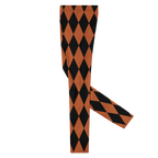 HARLEQUIN DIAMOND MENS Leggings - Burnt Orange