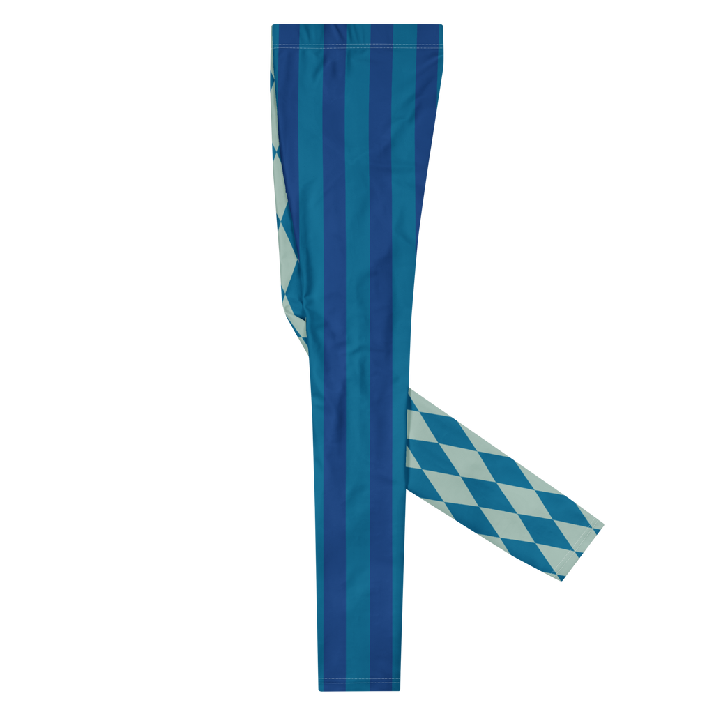 HARLEQUIN JESTER MENS Leggings - BLUE