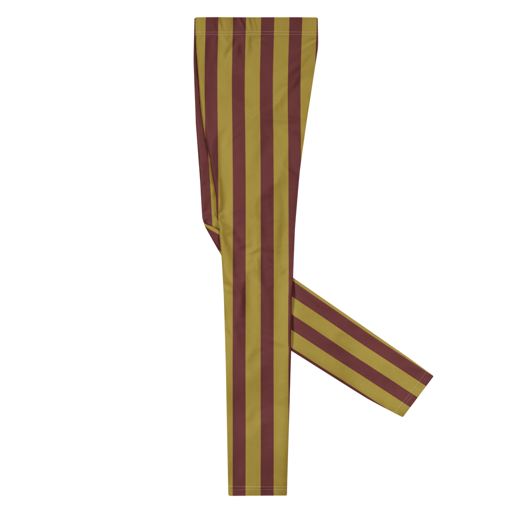 CIRCUS CIRCUS MENS Leggings - GOLD + BURGUNDY STRIPE
