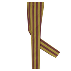 CIRCUS CIRCUS MENS Leggings - GOLD + BURGUNDY STRIPE