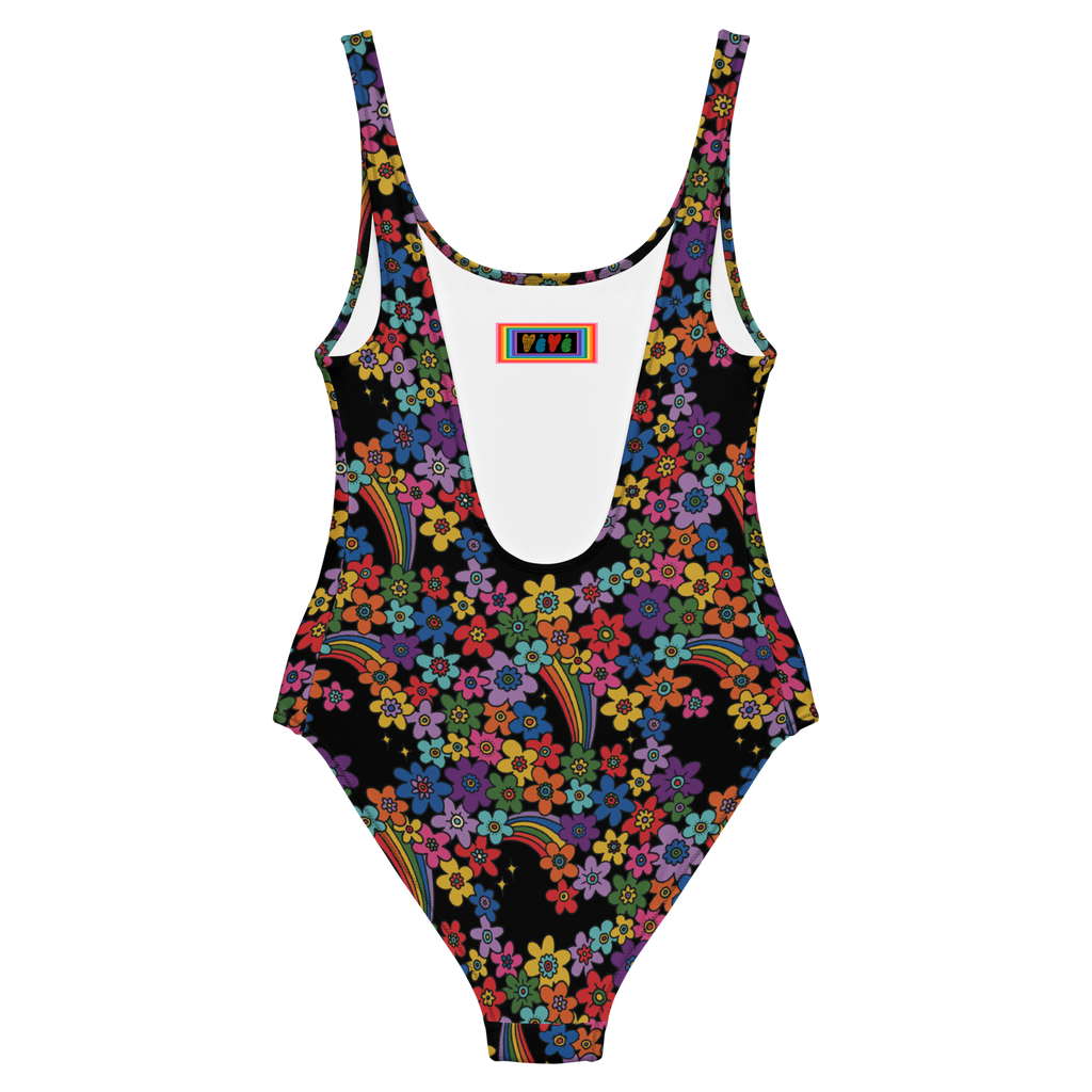 RAINBOW BLOOM One-piece swimsuit