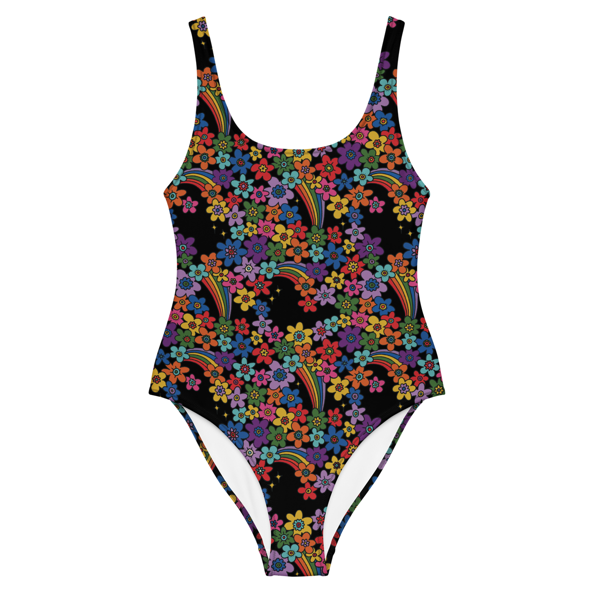RAINBOW BLOOM One-piece swimsuit