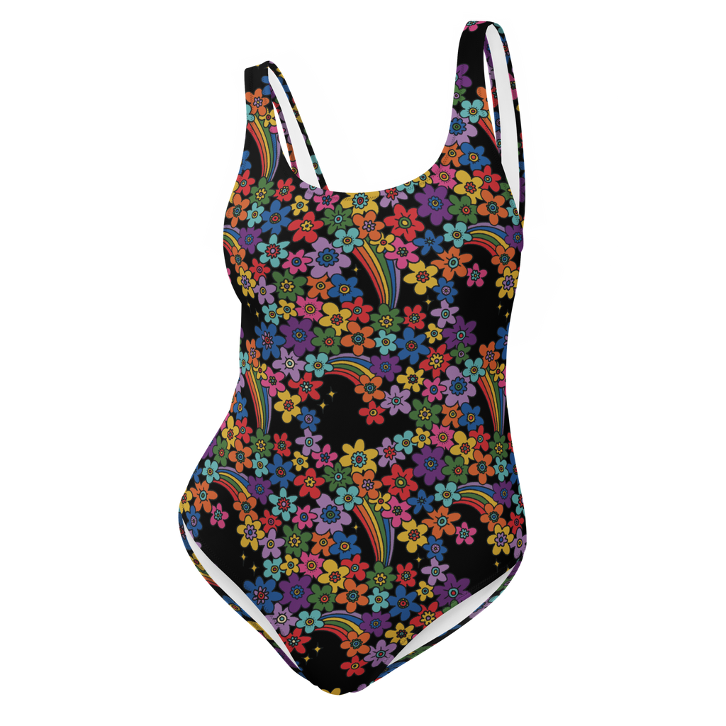 RAINBOW BLOOM One-piece swimsuit