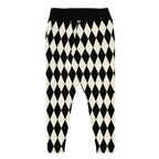 Leggings in Übergröße mit dem Aufdruck HARLEQUIN DIAMOND OFF WHITE