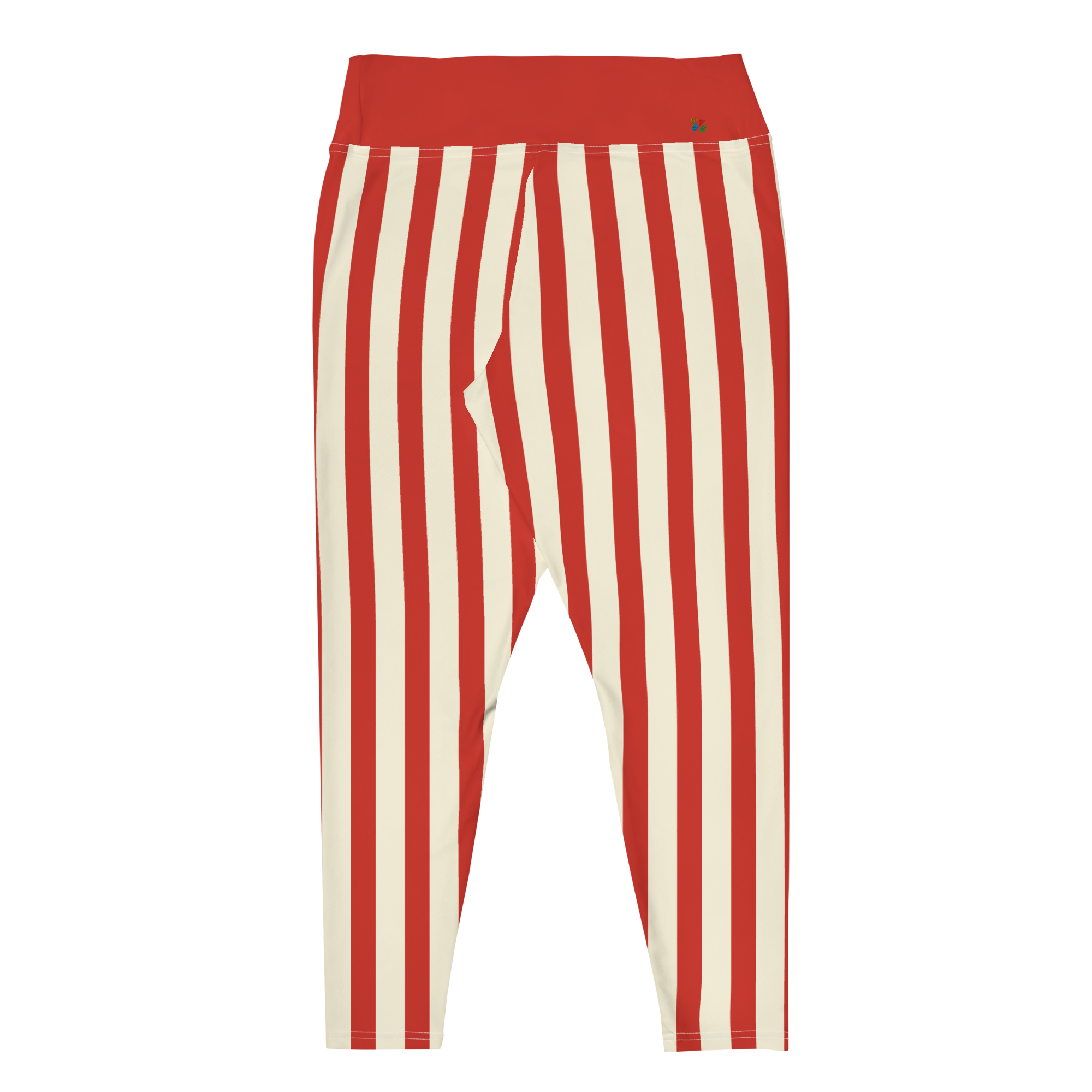 CIRCUS CIRCUS Plus Size Leggings - RED STRIPE