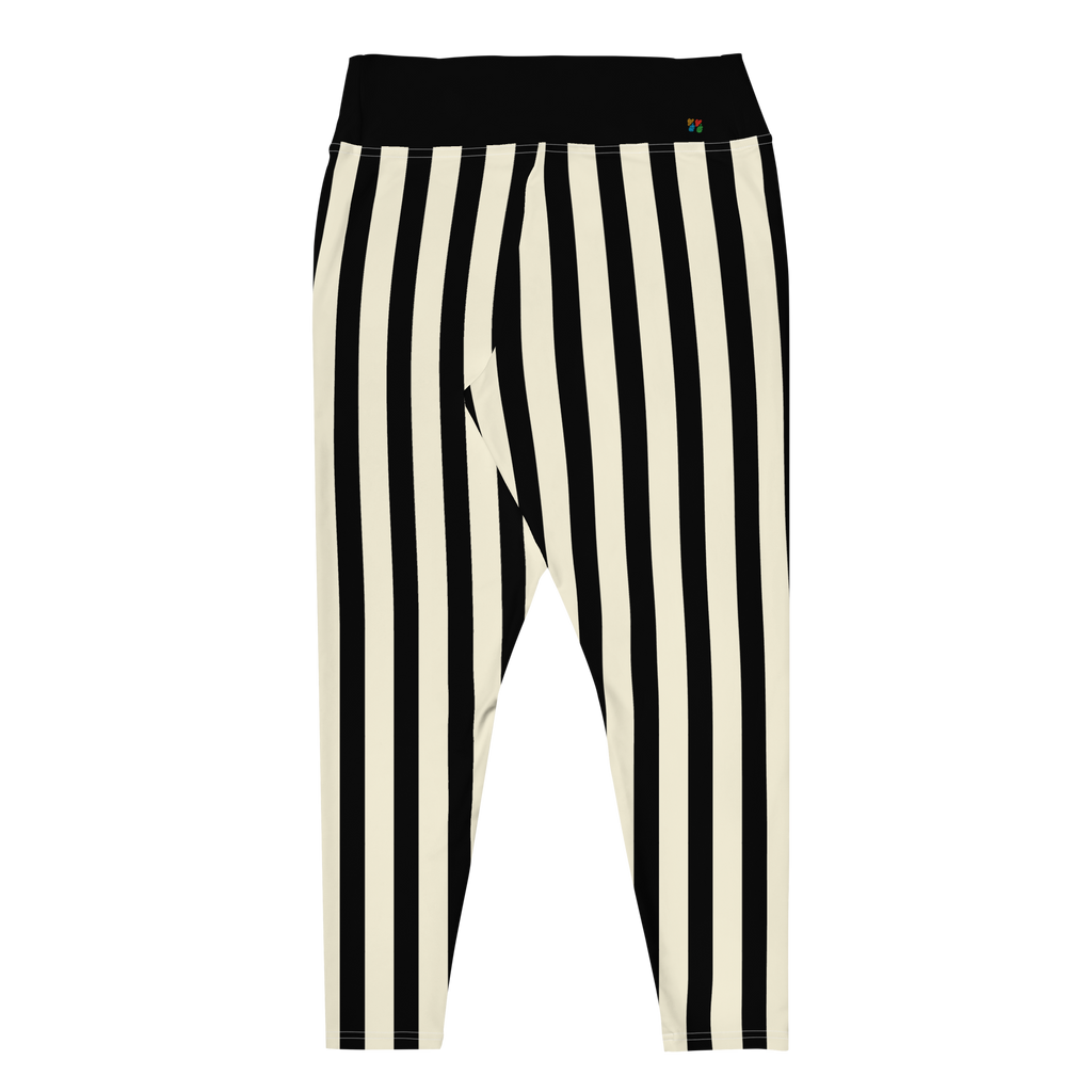 Leggings grandes tailles CIRCUS CIRCUS - Rayures noires