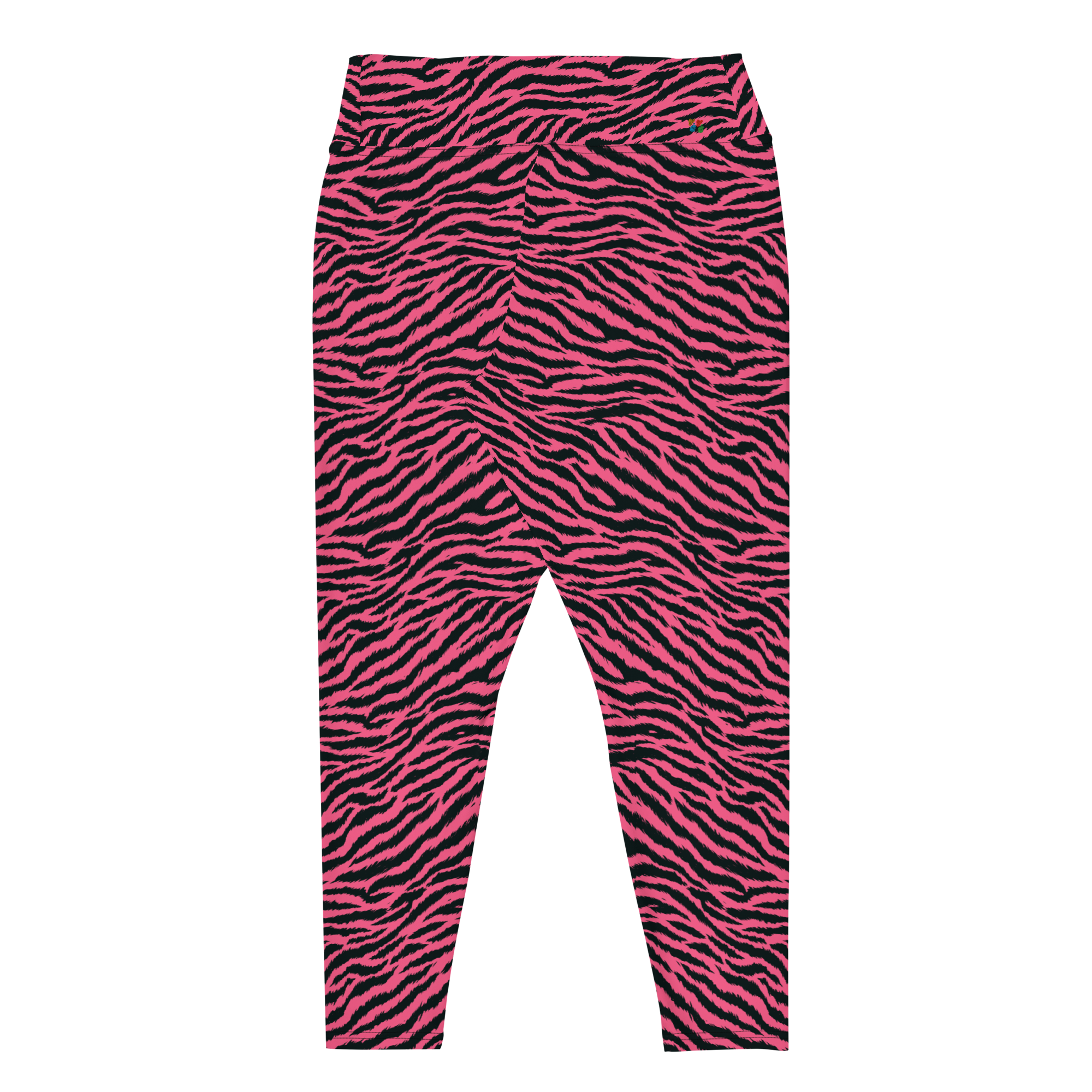 TIGER LOVER Plus Size Leggings - FUCHSIA