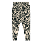 TIGER LOVER Plus Size Leggings - WHITE BEIGE