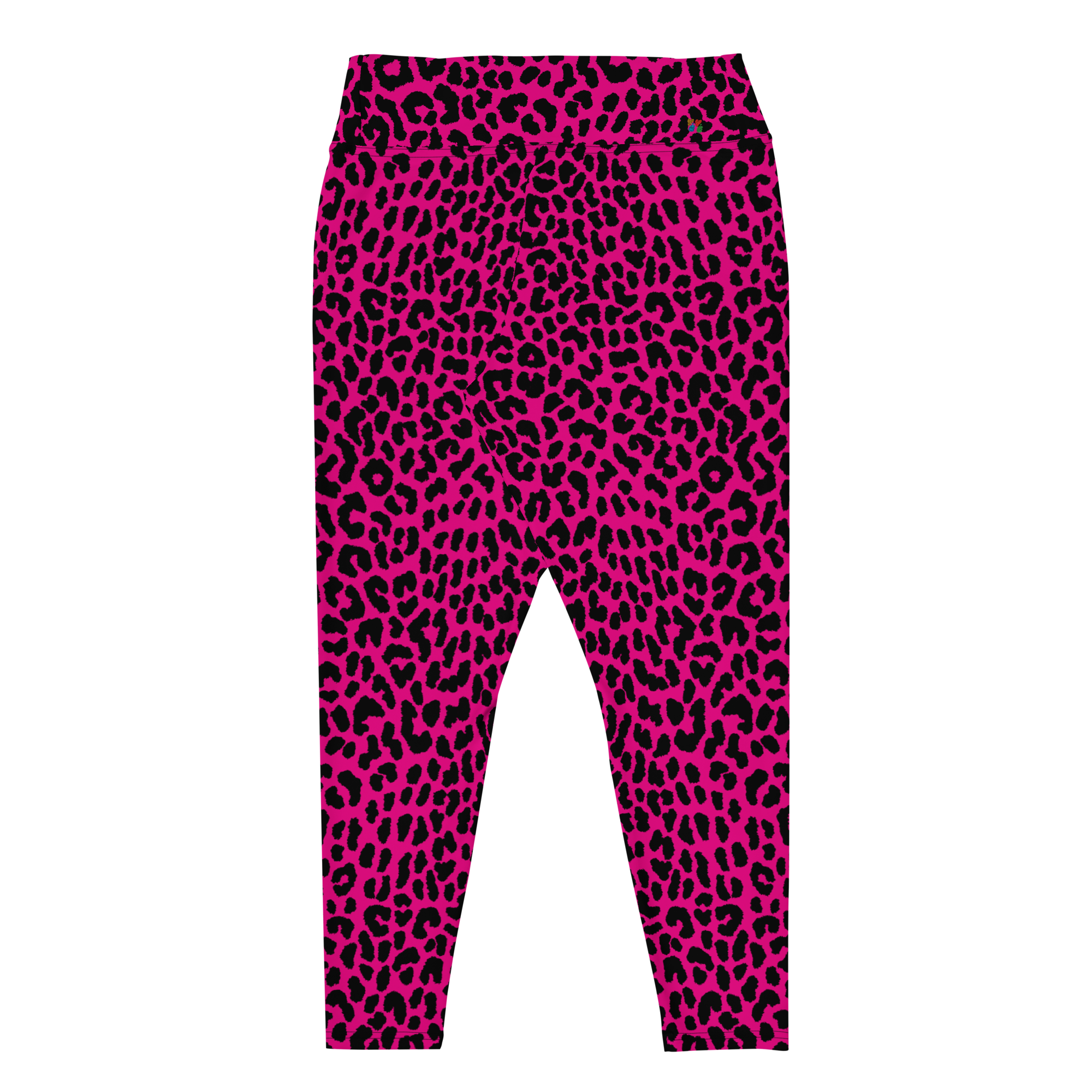 LEOPARD LOVER Plus Size Leggings - FUCHSIA