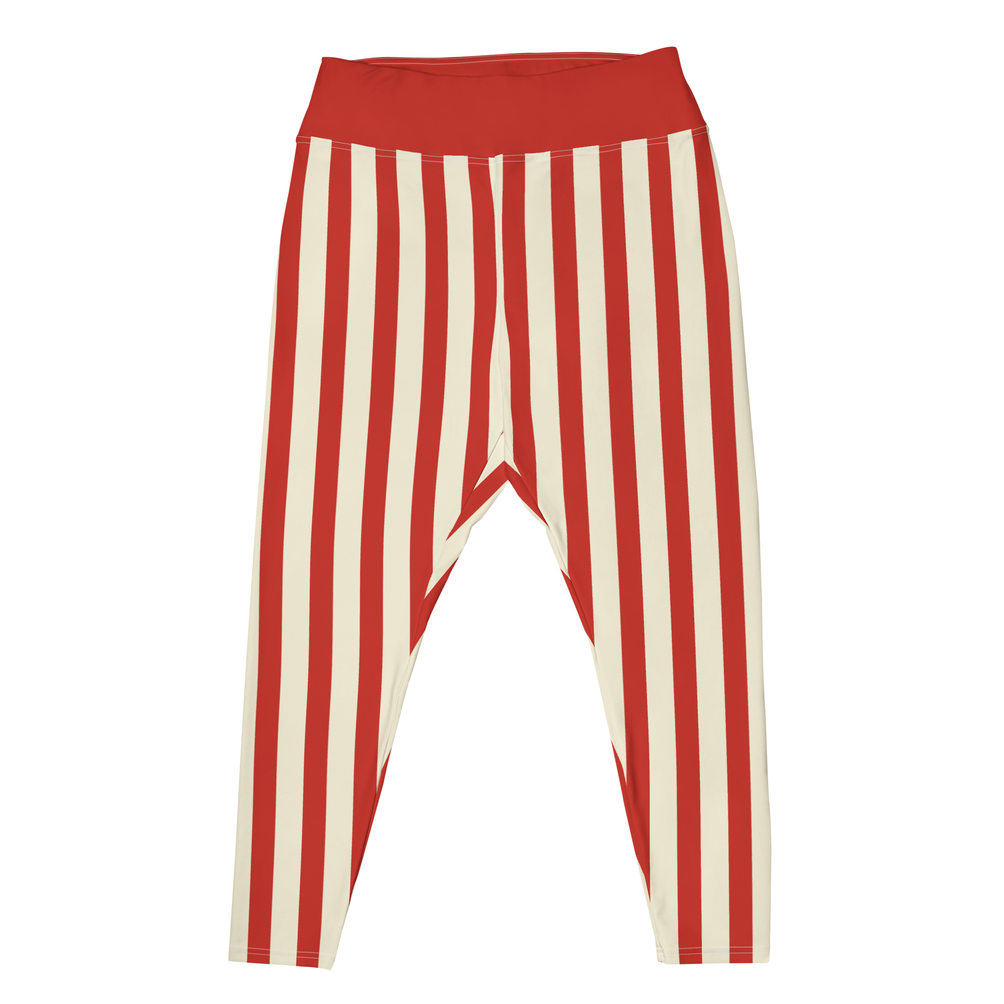 CIRCUS CIRCUS Plus Size Leggings - RED STRIPE