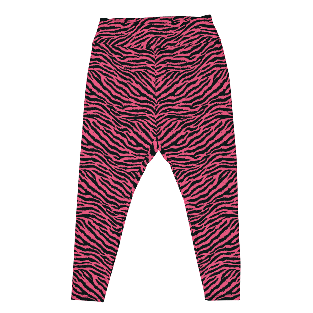 TIGER LOVER Plus Size Leggings - FUCHSIA