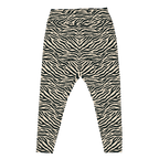 TIGER LOVER Plus Size Leggings - WHITE BEIGE