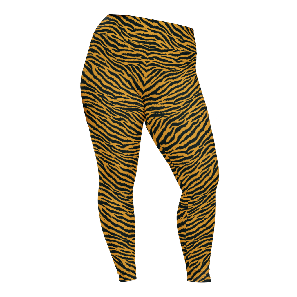 TIGER LOVER Plus Size Leggings - YELLOW