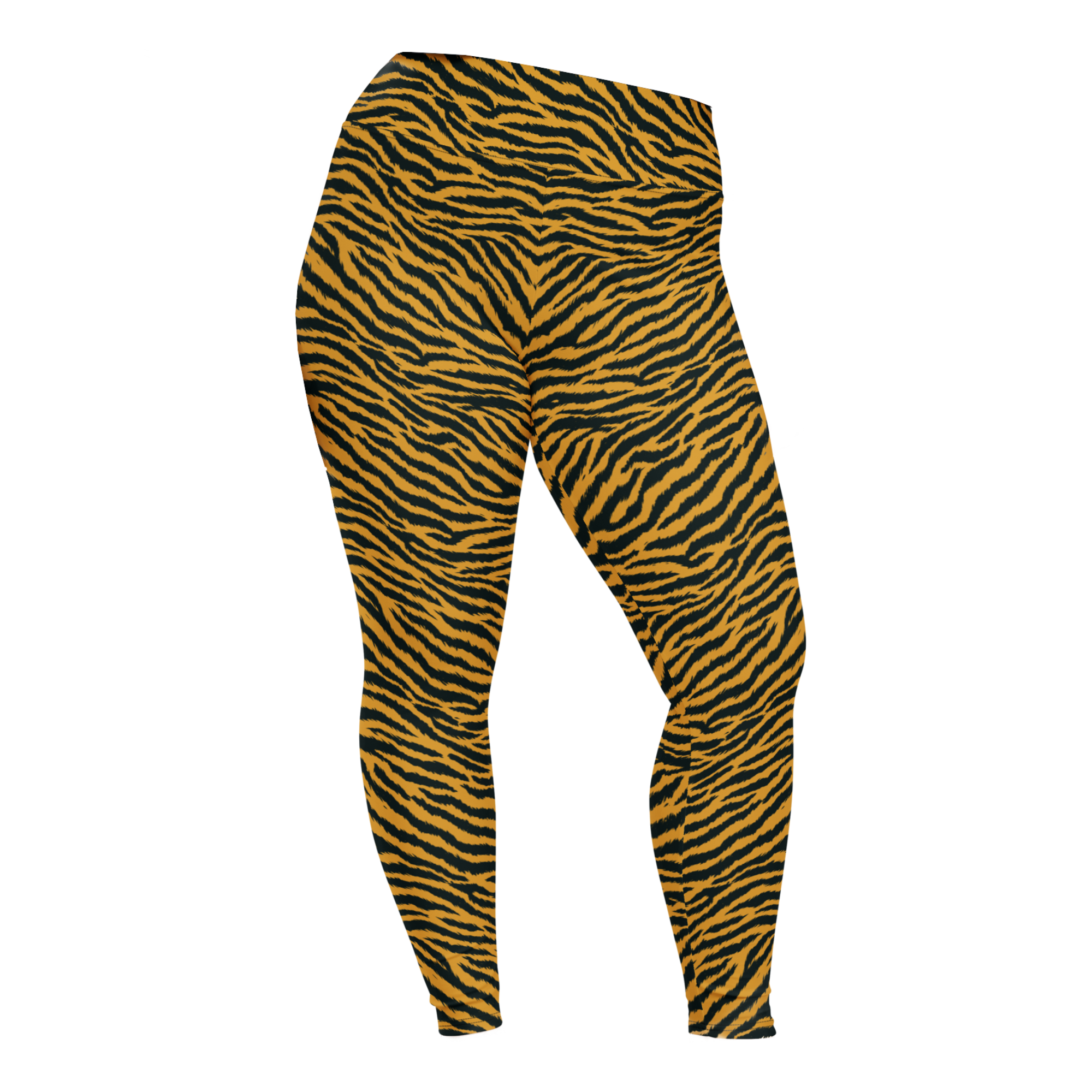 TIGER LOVER Plus Size Leggings - YELLOW