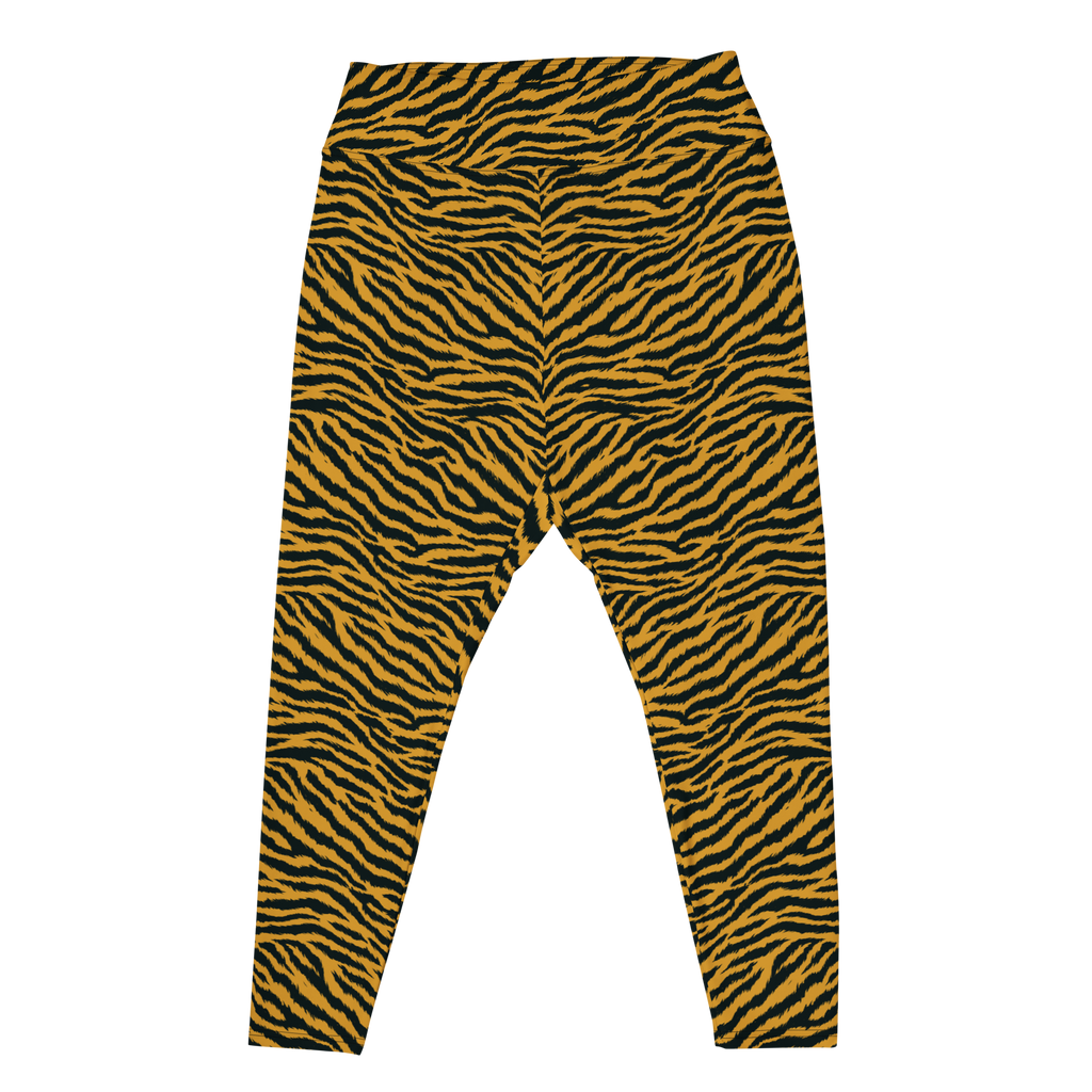 TIGER LOVER Plus Size Leggings - YELLOW