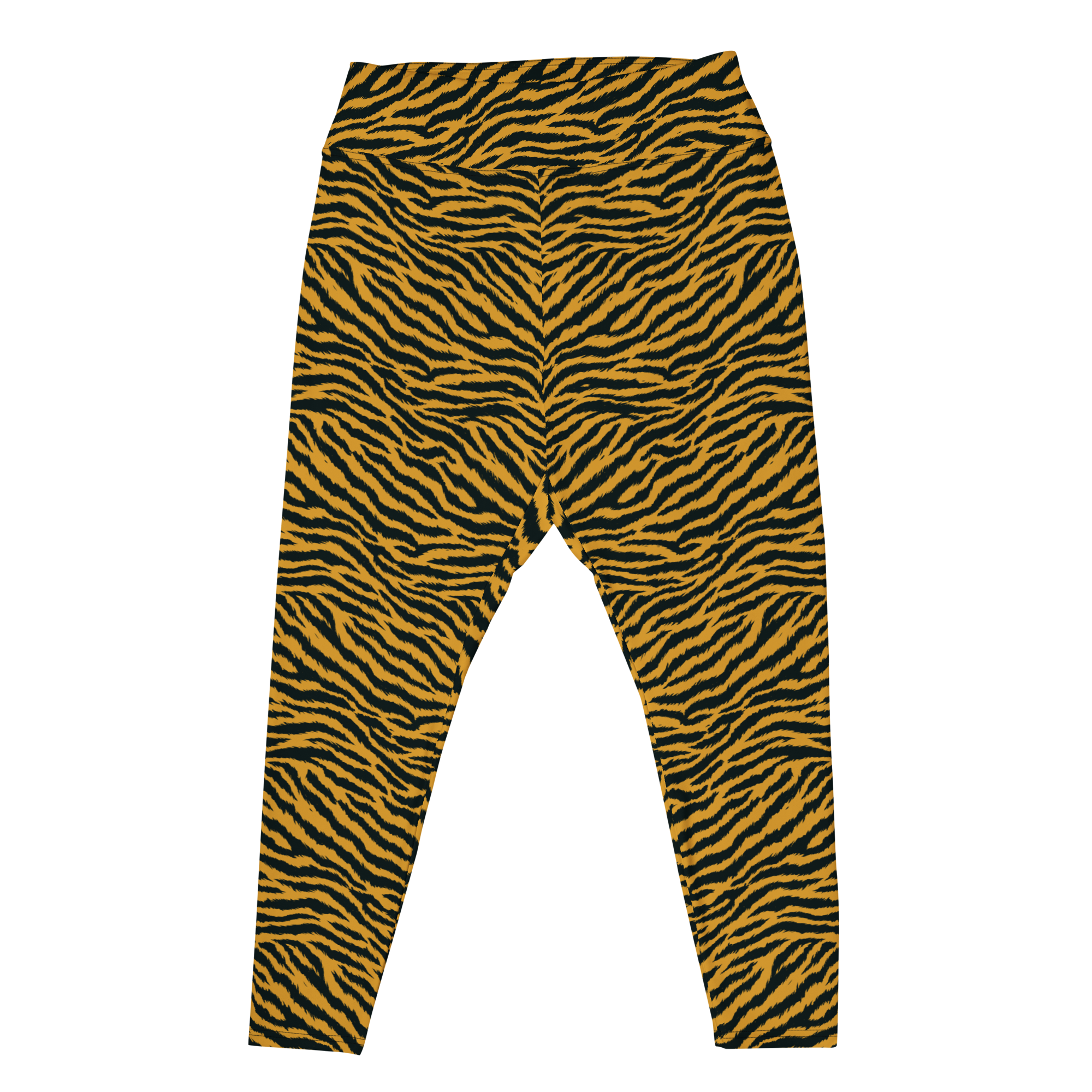 TIGER LOVER Plus Size Leggings - YELLOW