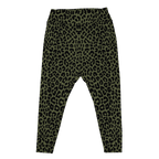 Leggings grande taille LEOPARD LOVER - VERT OLIVE