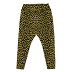 LEOPARD LOVER Plus Size Leggings - MUSTARD
