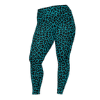 Leggings grande taille LEOPARD LOVER - PAON