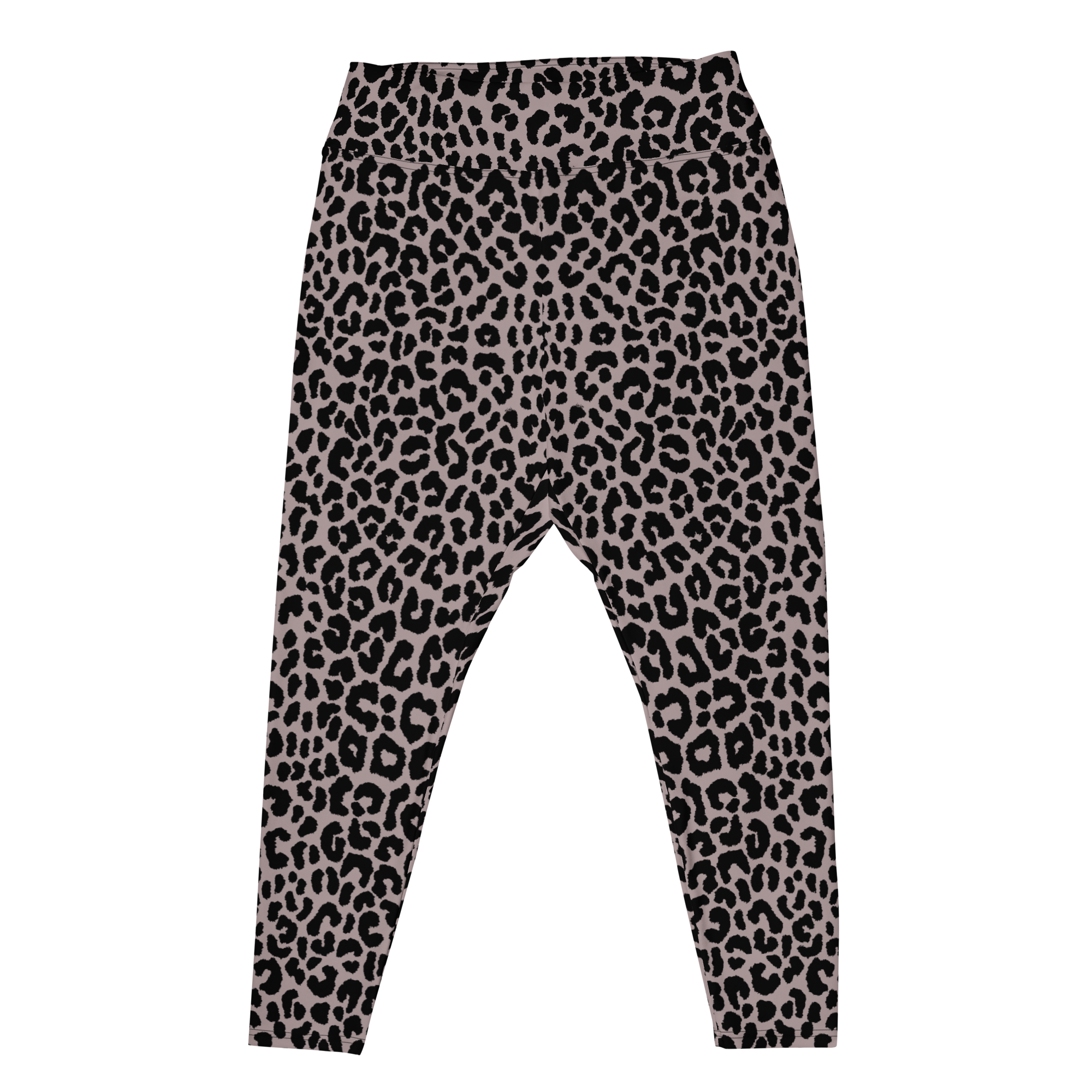 Leggings grande taille LEOPARD LOVER - MAUVE