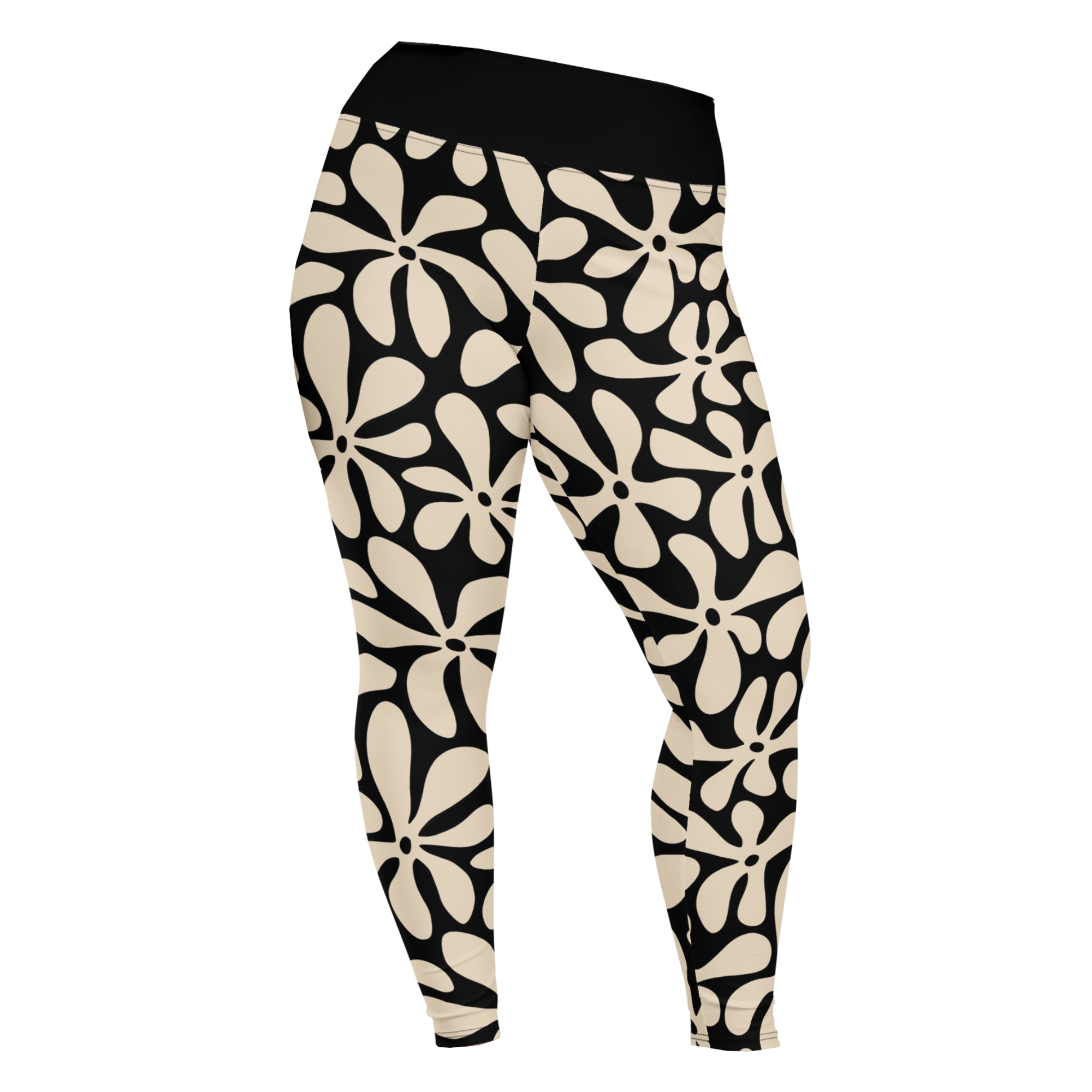 VINTAGE MAUI Plus Size Leggings - OFF WHITE