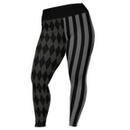 SILENT FILM GRAYSCALE Jester Plus Size Leggings