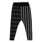 SILENT FILM GRAYSCALE Jester Plus Size Leggings