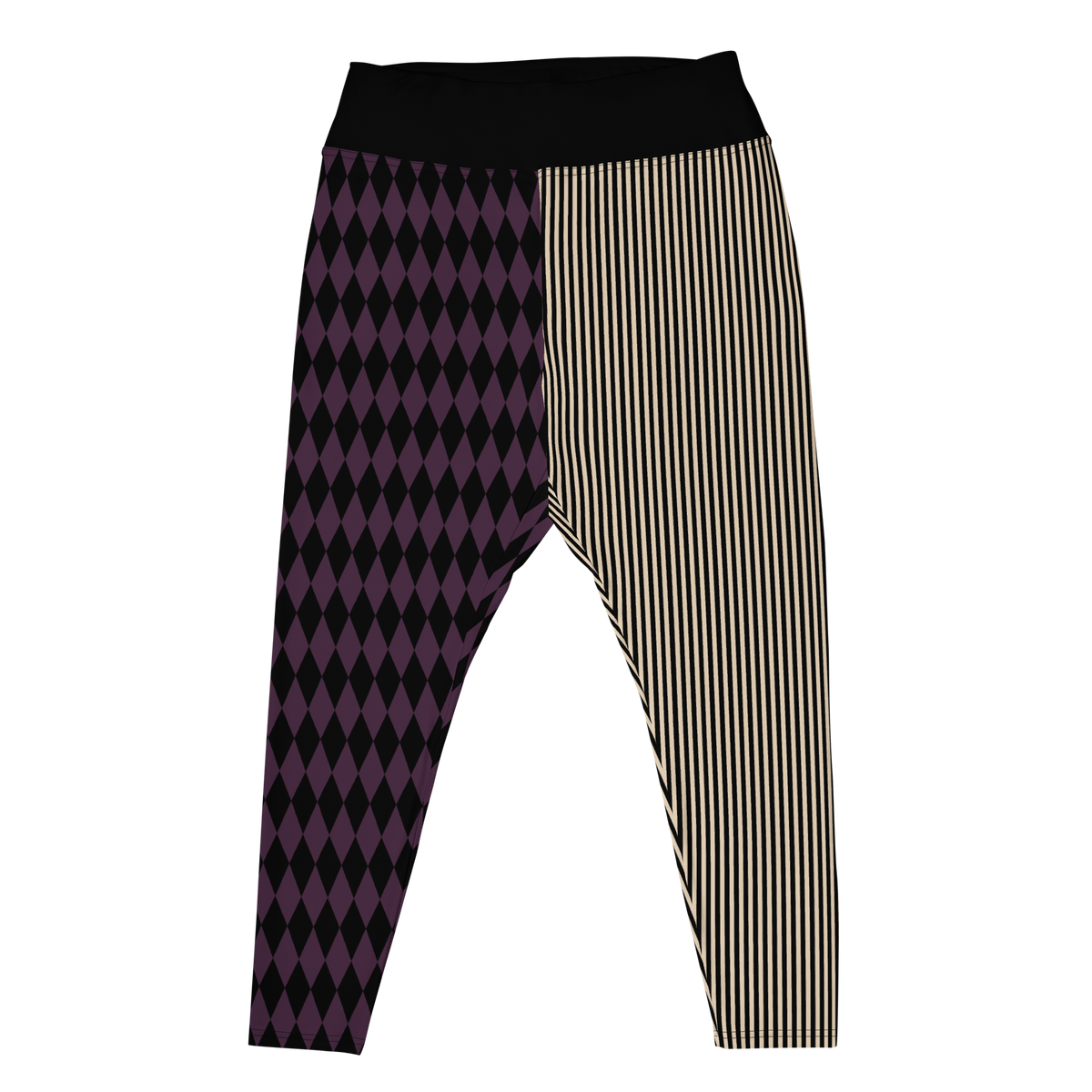 studio-yeye-plus-size-leggings-pinstripe-jester-eggplant-flat-front