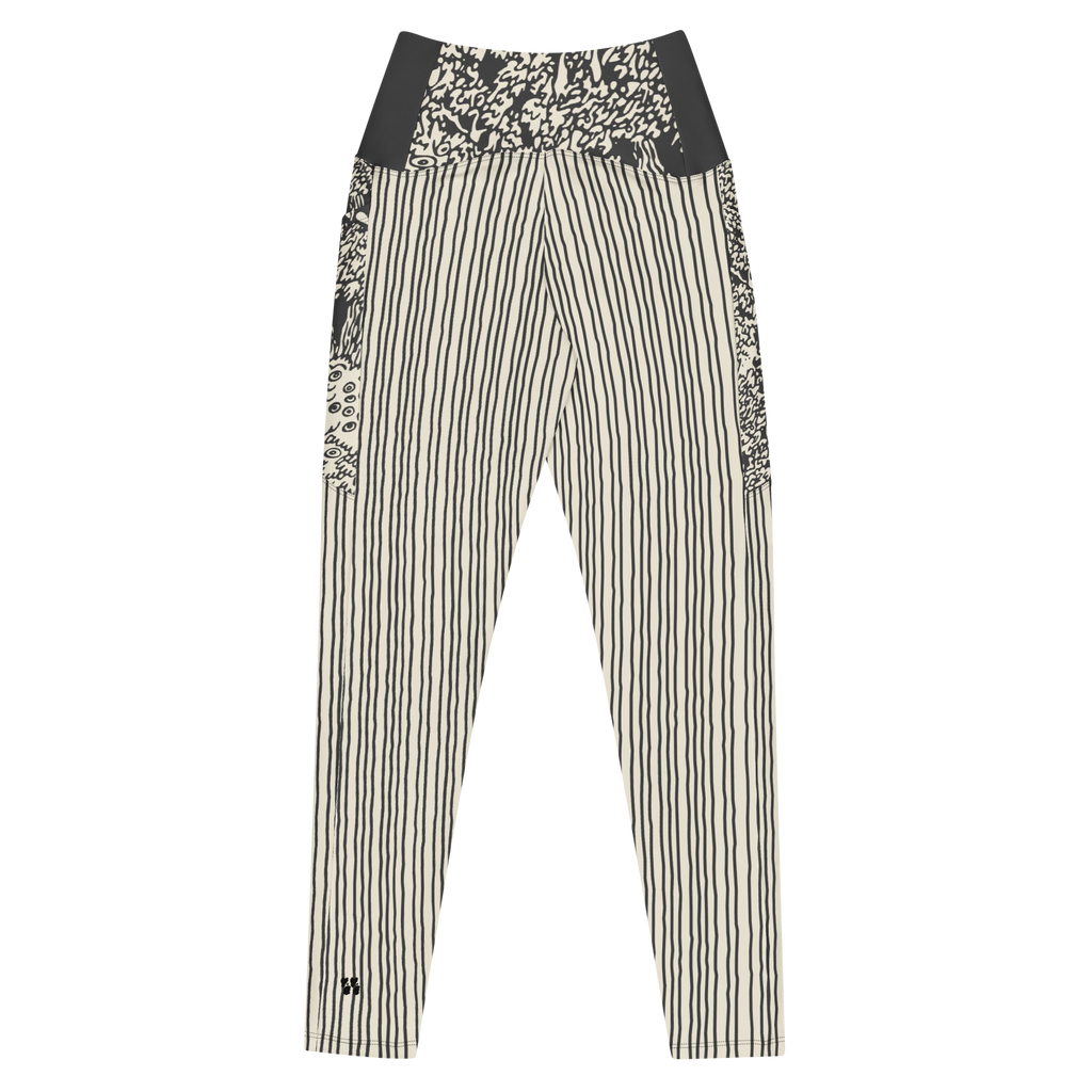 LEGGINGS À POCHES - FLOWER POP BAN 