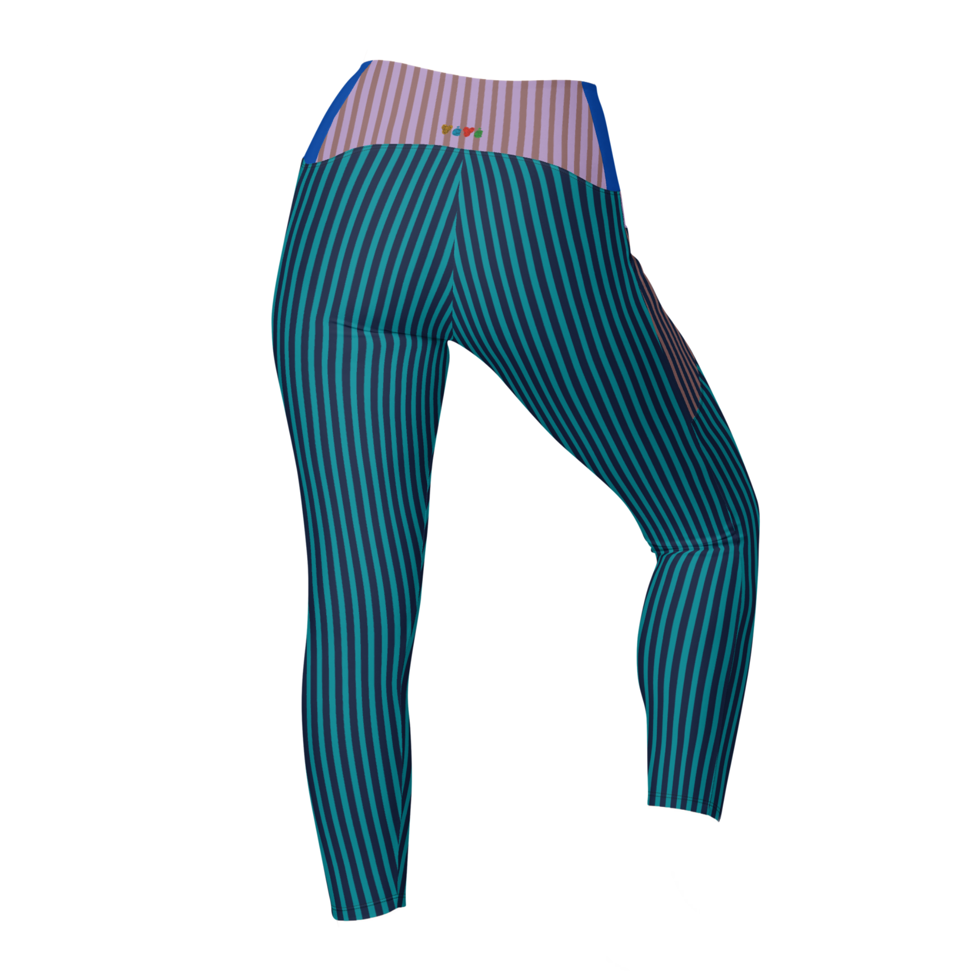 STRIPE X STRIPE Pocket Leggings