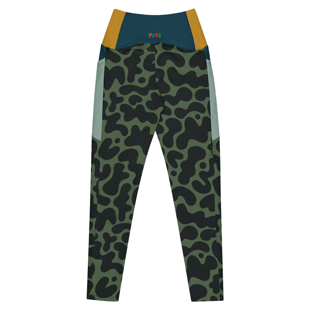 GOO GROOVE - OLIVE - LEGGINGS À POCHES
